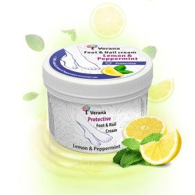 Protective foot and nail cream Verana Lemon and Peppermint Protective foot and nail cream Verana Lemon and Peppermint