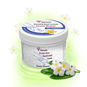 Protective hand and nail cream Verana Exotic Flower  