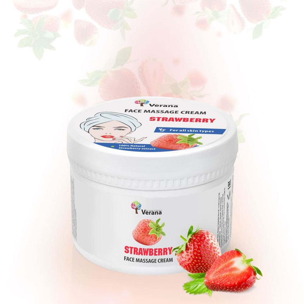 Face massage cream Verana Strawberry Face massage cream Verana Strawberry