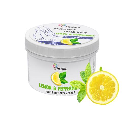 Hand & Foot cream scrub Verana Lemon & Peppermint